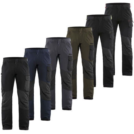 Pantalones de trabajo Blaklader 1422 Service Stretch 4 vie - 54 (EU) - Nero/Grigio