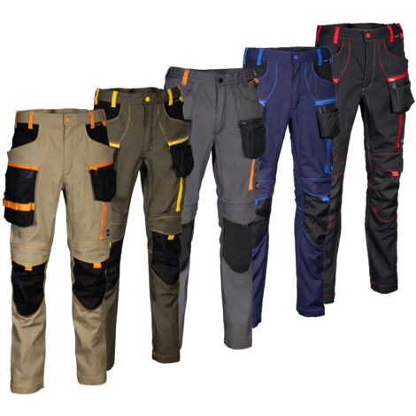Pantalones de trabajo Cofra Mureck slim - 50 (EU) - Fango