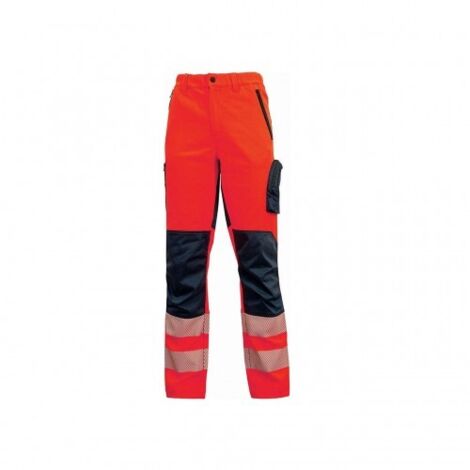 Pantalones de trabajo de alta visibilidad U-Power Roy - XXXXL - Rosso