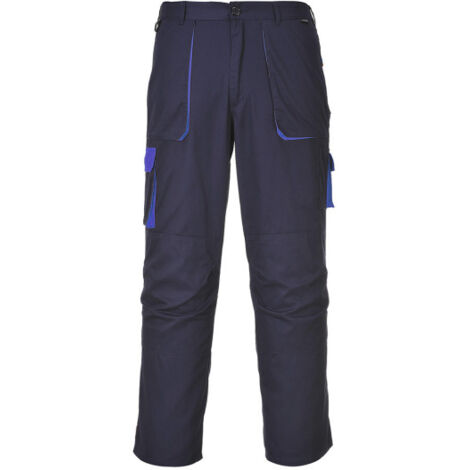 Pantalones de trabajo tejido Cotton Rich Texo Contrast Altos colores corporativos TX11 XXL Azul Marino