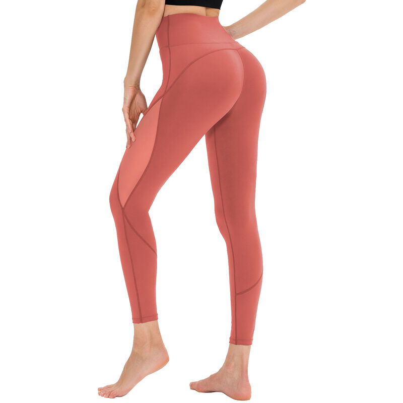 

Pantalones de yoga para mujer Mallas deportivas de malla de cintura alta Entrenamiento f¨ªsico Correr Gimnasio Ropa deportiva para el hogar,Rojo