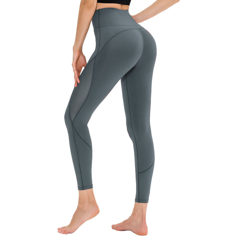 

Asupermall - Pantalones de yoga para mujer Mallas deportivas de malla de cintura alta Entrenamiento físico Correr Gimnasio Ropa deportiva para el