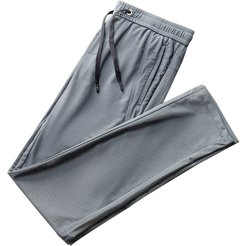 

Pantalones deportivos pantalones de secado rapido de malla de seda de hielo fina de verano para hombres pantalones elasticos pantalones casuales