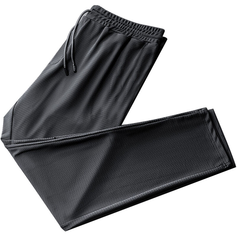 

Pantalones deportivos pantalones de secado rapido de malla de seda de hielo fina de verano para hombres pantalones elasticos pantalones casuales