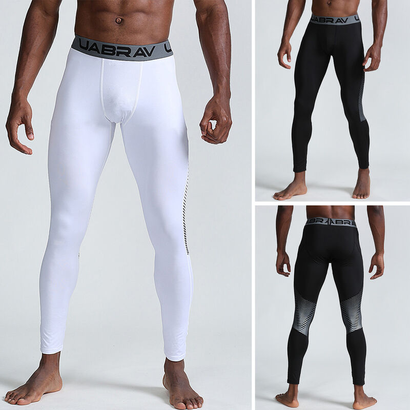 

Asupermall - Pantalones deportivos para hombre, elasticos, transpirables, de secado rapido, mallas para correr, entrenamiento, mallas deportivas