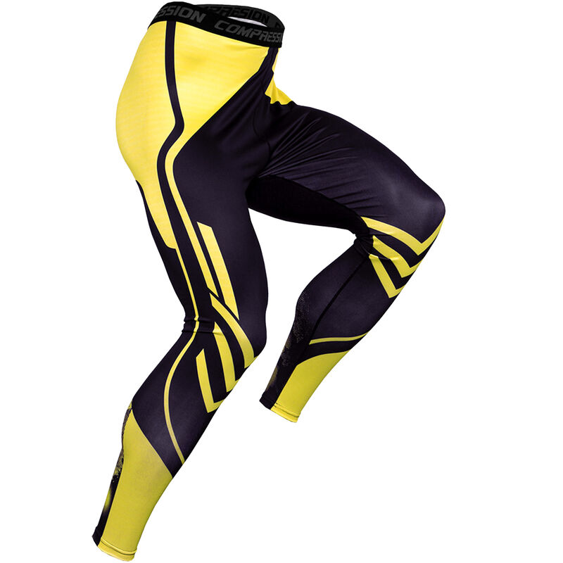 

Pantalones deportivos para hombre, estampado, ajustado, elastico, que absorbe la humedad, para correr, gimnasio, pantalones de baloncesto, ropa