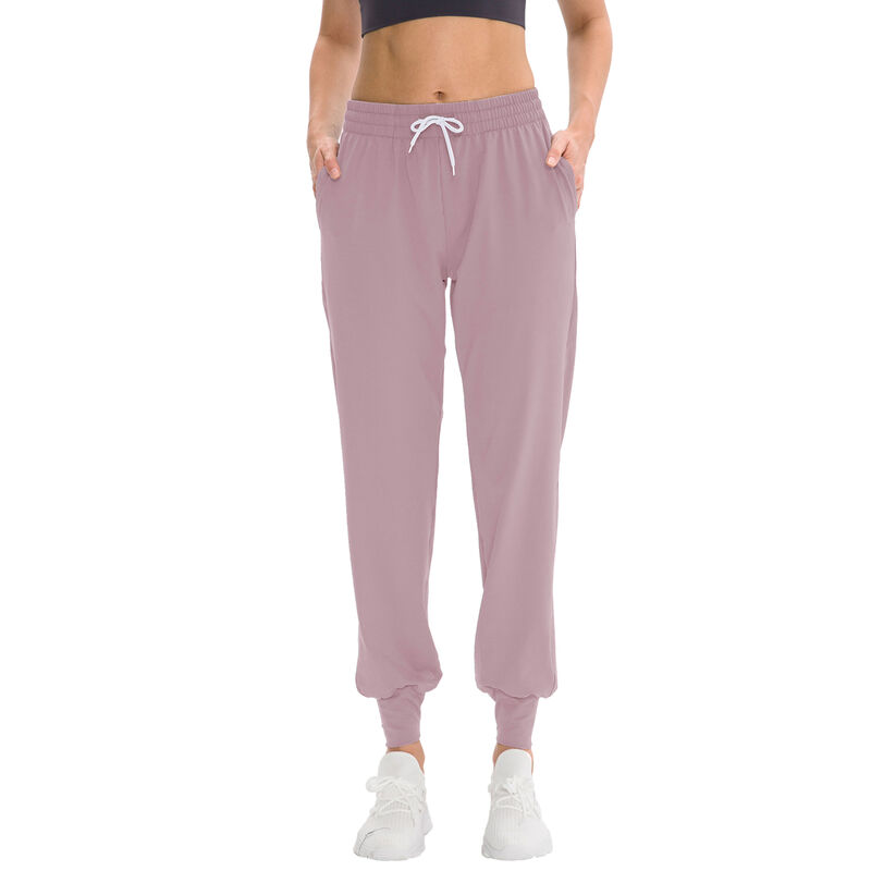 

Asupermall - Pantalones deportivos para mujer con bolsillos Cintura con cordon elastico Pantalones deportivos para correr relajados,Morado claro,