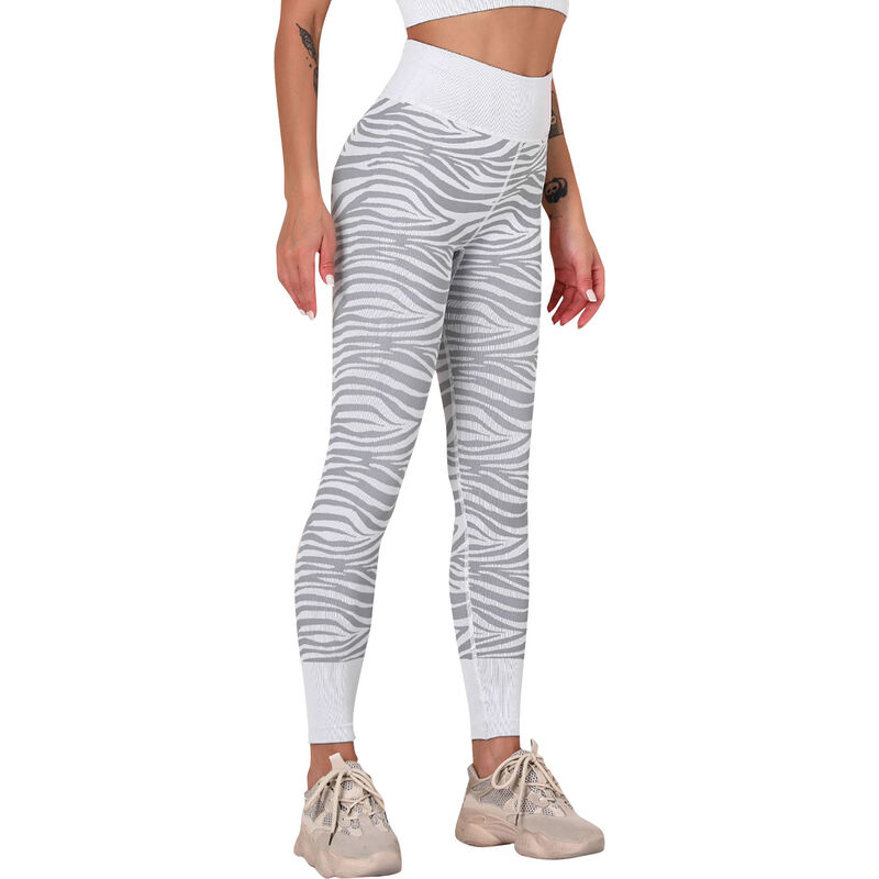 

Asupermall - Pantalones deportivos para mujer, mallas de yoga, pantalones ajustados de cintura alta a rayas, pantalones deportivos para correr,