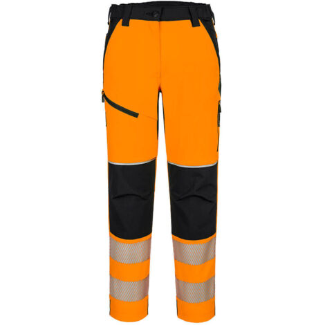 Pantalones elásticos PW3 de alta visibilidad para mujer / Amarillo Negro / L