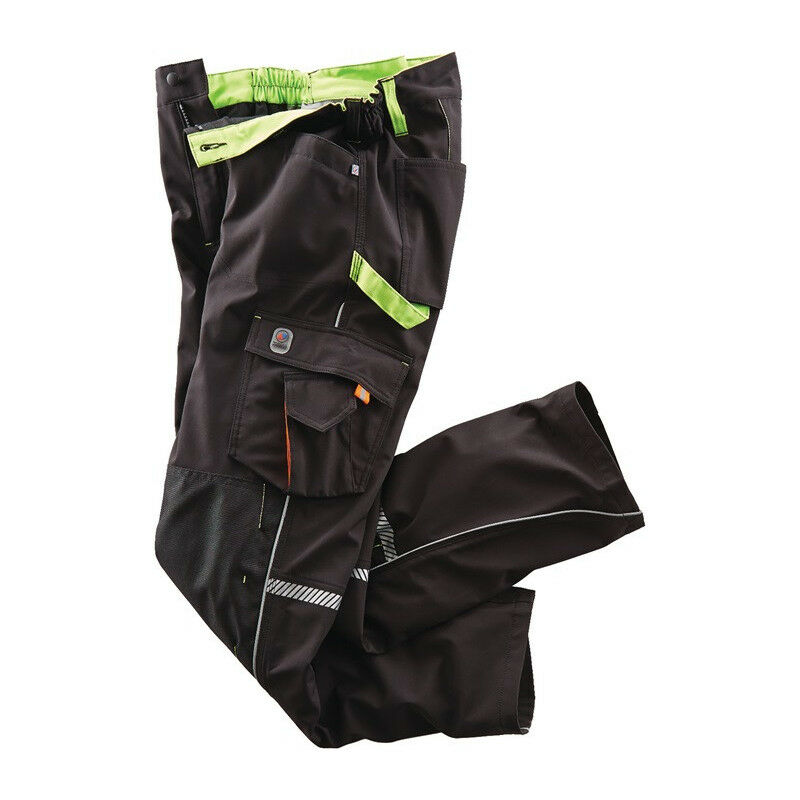 

Pantalones softshell Terrax Workwear talla 58 negro / lima TERRAX