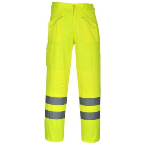 Pantaloni Action alta visibilità | Small - Yellow - NEUTRO (SENZA PERSONALIZZAZIONE)