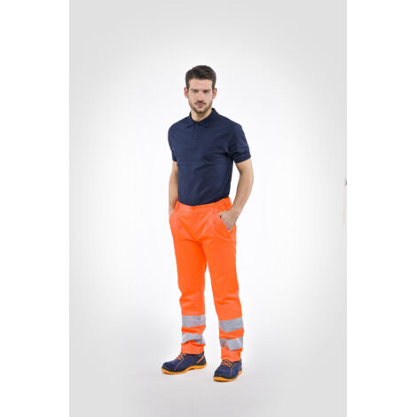 PANTALONI ALTA VISIB. arancio