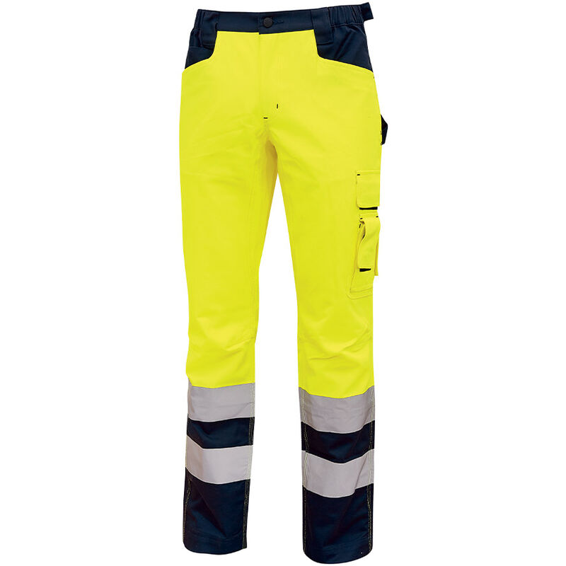 U-power - Pantaloni alta visibilità beacon Yellow