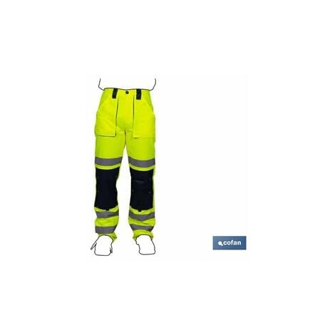 Pantaloni Alta Visibilità Modello Sirio Giallo e Blu Navy Taglia S