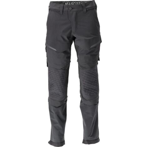 Pantaloni con tasche per ginocchiere MASCOT Ultimate - Leggeri e idrorepellenti - 22279-605-Black-54