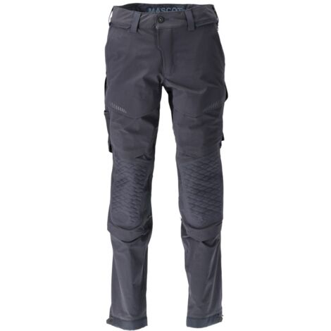 Pantaloni Da Lavoro In Pile Bianco Per Uomo - Con Tasche Per Ginocchiere, Multi Tasca Cargo Per Pittori E Decoratori