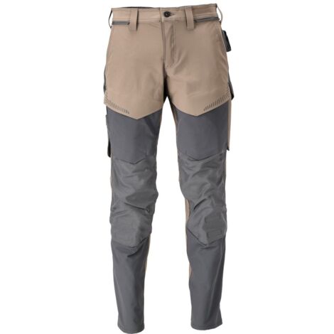 Pantaloni con tasche per ginocchiere MASCOT Ultimate - Taupe - Taglia 62 - Cucitura interna 82 - 22379-311-5689-82C68