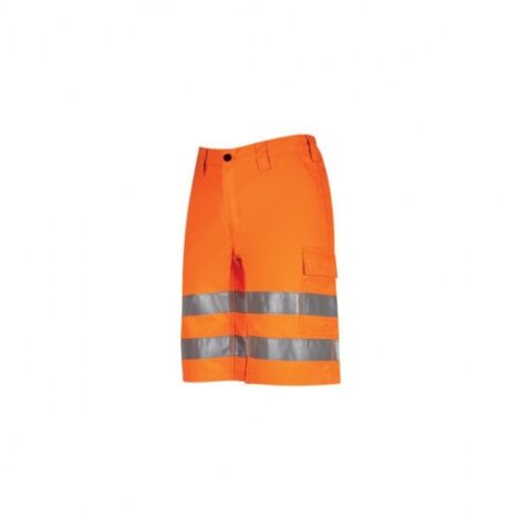 Pantaloni corti alta visibilità U-Power Altair - L - Arancione