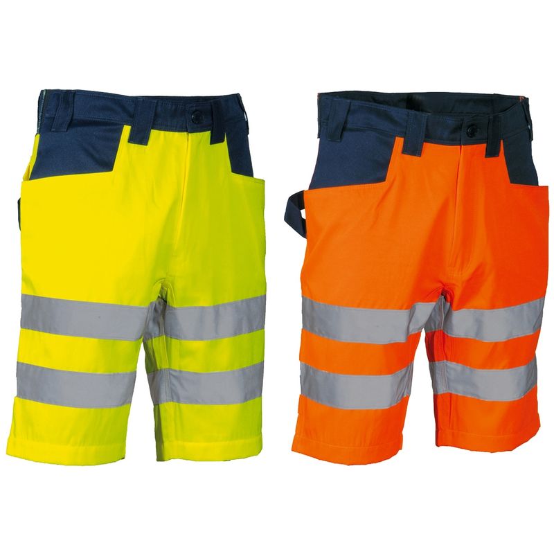 cofra - short de travail haute visibilité turmero - 48 (eu) - orange - orange