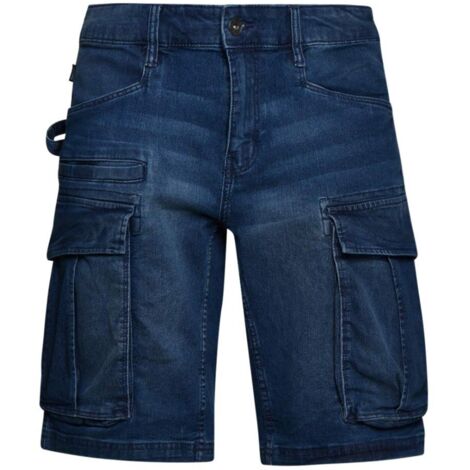 Pantaloni corti da lavoro in jeans Diadora Bermuda Stone Cargo Light - 33