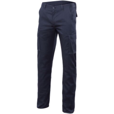 PANTALONI COTONE / FIBRA / POLIESTERE STRETCH BLU MARINO 50