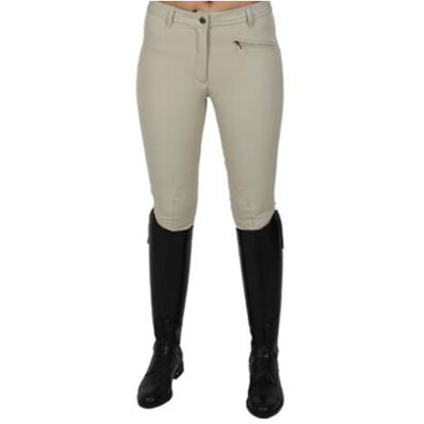 Pantaloni da donna per equitazione in cotone elasticizzato modello Gioia: 46 IT, Beige