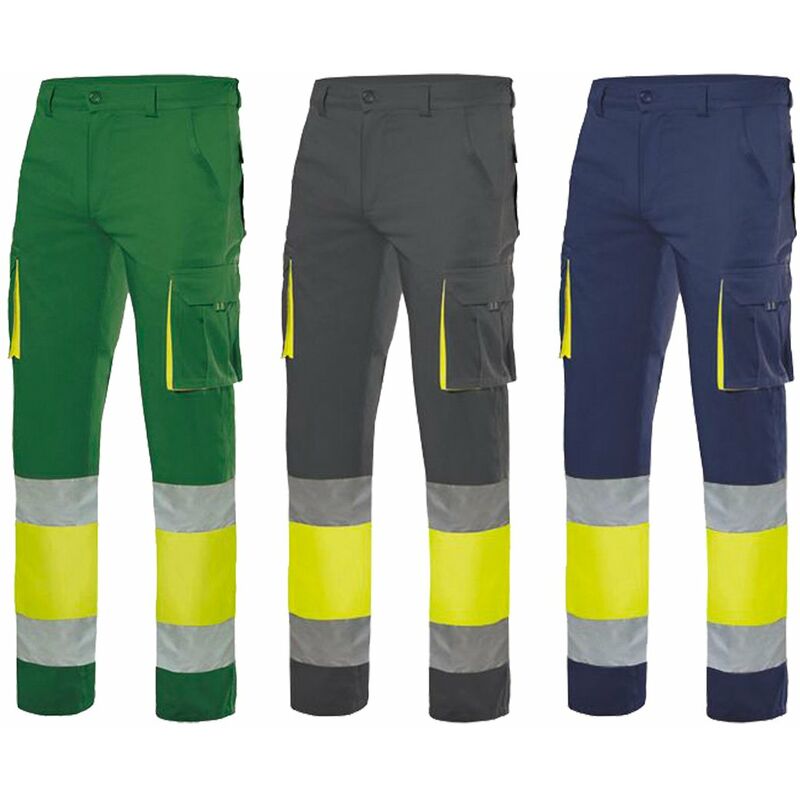 Image of Velilla - Pantaloni da lavoro ad alta visibilità 303007 - m - Verde/giallo - Verde/giallo