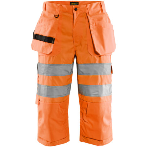 Pantaloni da lavoro ad alta visibilità 1539181 - Arancione fluorescente 2XL - FR(52) - SE(C58) - Corti