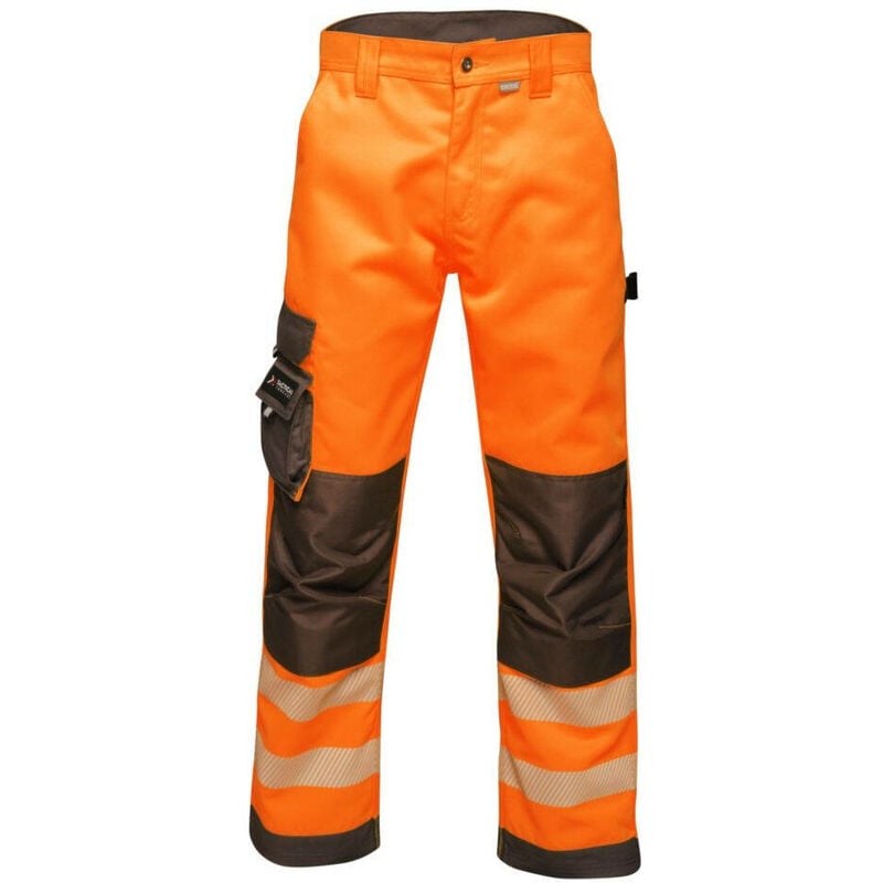 Image of Pantaloni da lavoro alta visibilità Regatta Professional tactical hi-vis Arancione / Grigio 40 - Arancione / Grigio