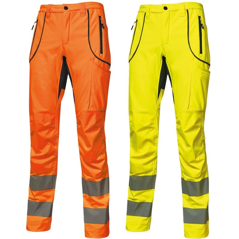 Image of Pantaloni da lavoro alta visibilità U-power Ren in softshell - 46 (eu) - Arancione - Arancione