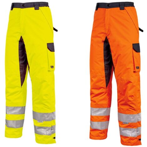 Pantaloni da lavoro alta visibilità U-Power Subu - S - Giallo