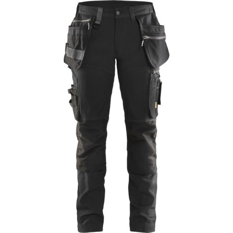 Pantaloni da lavoro artigianali stretch donna 7115 - Nero L - FR(44) - SE(C42) - Standard