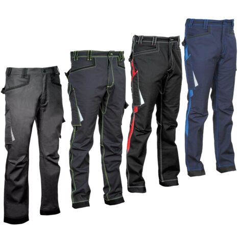 Pantaloni da lavoro BARRERIO - Antracite/Lime L - FR (46) - EU (52)
