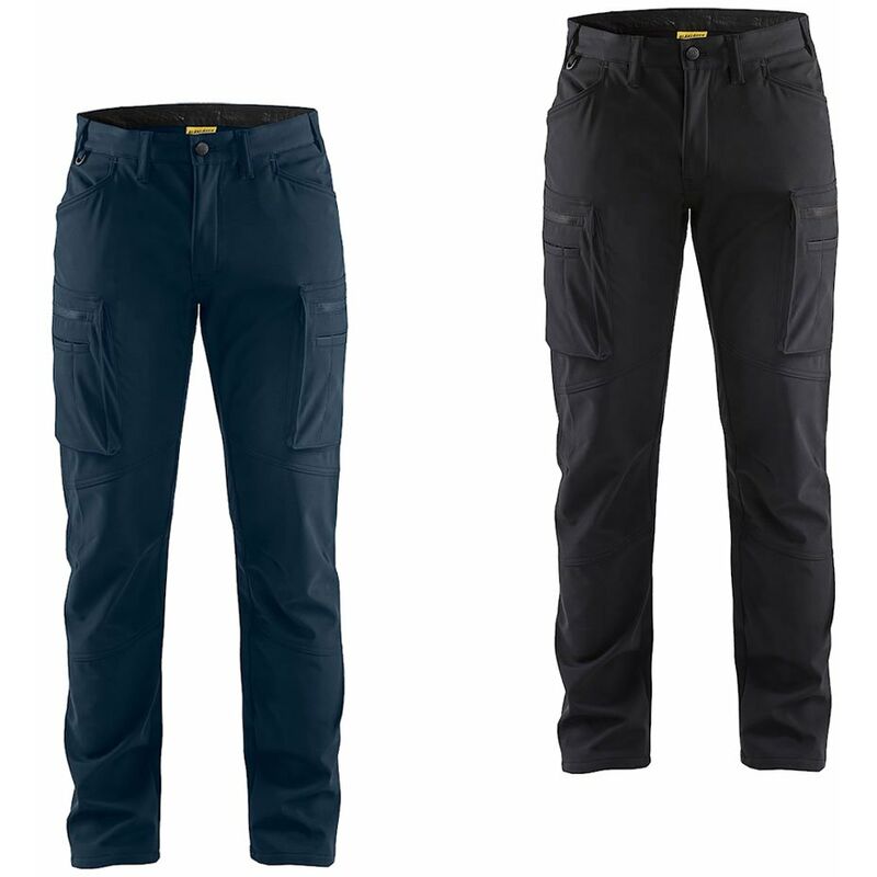 Image of Pantaloni da lavoro Blaklader 1477 Service Softshell - 52 (eu) - Blu marino scuro - Blu marino scuro