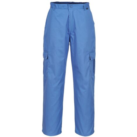 Pantaloni Da Lavoro Blu Antistatico Esd Celeste M