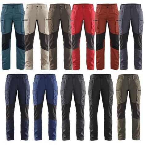 Pantaloni da lavoro donna Blaklader 7159 Service Stretch - XS - Grigio Scuro