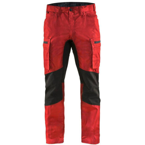 Pantaloni da lavoro elasticizzati 1459 - Rosso/Nero 2XL - FR(52) - SE(C58) - Standard