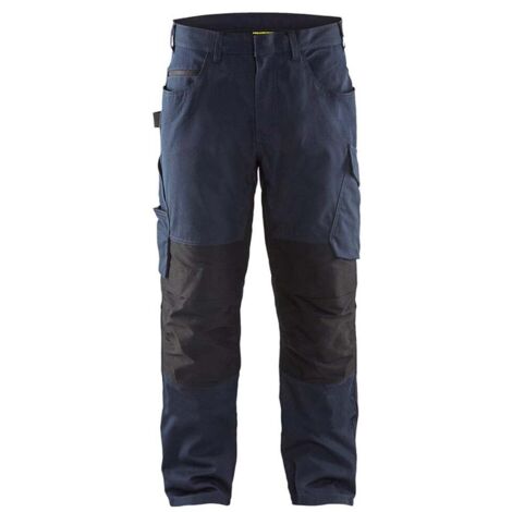 Pantaloni da lavoro elasticizzati 1495 - Blu navy/Nero XL - FR(50) - SE(C56) - Standard