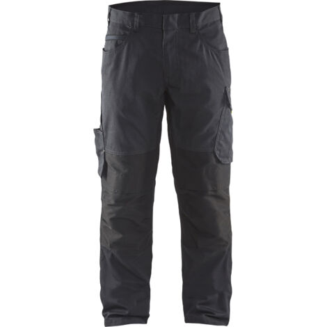 Pantaloni da lavoro elasticizzati 1495 - Nero/Grigio scuro 6XL - FR(64) - SE(C70) - Corti