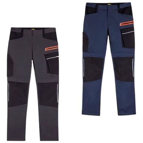 Pantaloni da lavoro elasticizzati Diadora Pant Hybrid Poly Performance -  - Nero/Blu marino scuro