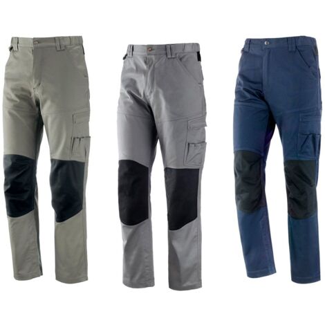 Pantaloni da lavoro elasticizzati Neri Evo Stretch - XL - Grigio
