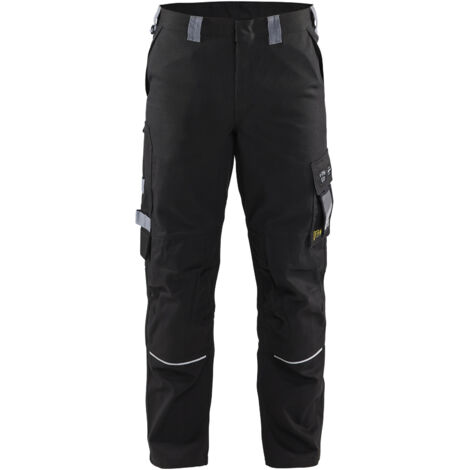 Pantaloni da lavoro ignifughi 1561 - Nero/Grigio chiaro 3XL - FR(54) - SE(C60) - Norme