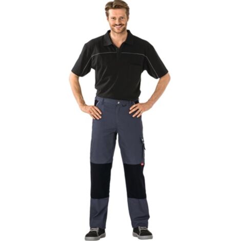 Pantaloni da lavoro in canvas 320 gr. 46 grigio/nero