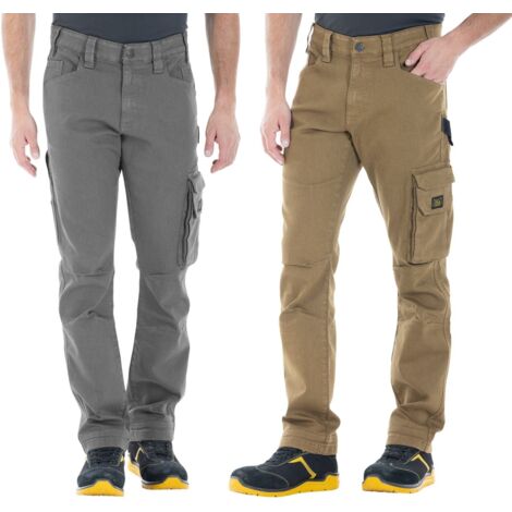 Pantaloni da Lavoro in Cotone con Tasconi Rica Lewis Tabacco 56