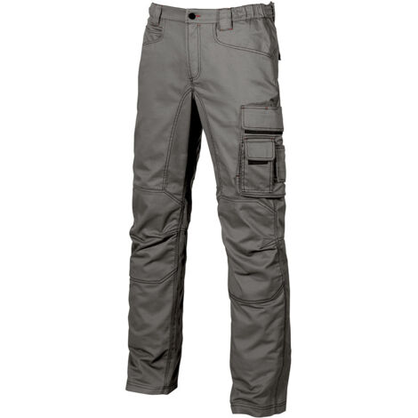 Pantaloni da lavoro in twill di cotone elasticizzato SMILE - Grigio XS - FR (38) - EU (44)