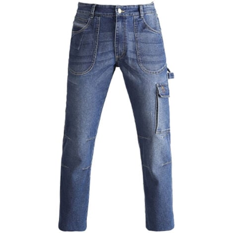 Pantalone jeans denim kapriol tg.xl