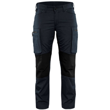 Pantaloni da lavoro maintenance stretch donna 7159 - Blu scuro/Nero XL - FR(48) - SE(C46) - Standard