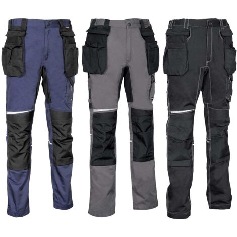 Pantaloni da lavoro multitasche Cofra Lemno - 52 (EU) - Nero