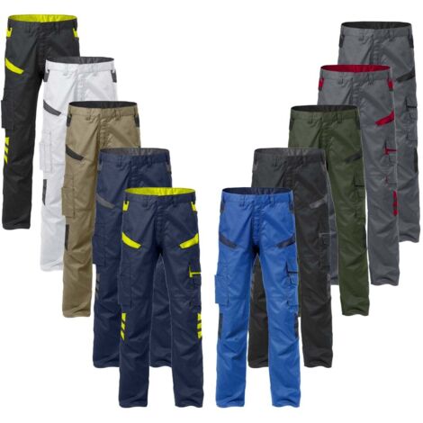 Pantaloni da lavoro multitasche Fristads 2552 STF EPD - 44 (EU) - Bianco/Grigio