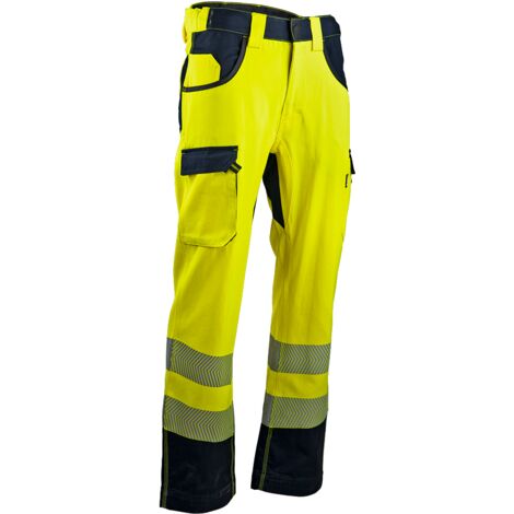 Pantaloni da lavoro rinforzati ad alta visibilità Sensore LMA CAPTEUR Giallo fluorescente 38